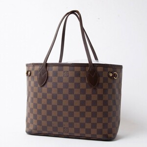 *1 иен *LOUIS VUITTON Louis Vuitton Damier neva- полный MM N51105 сумка на плечо большая сумка Brown eben36