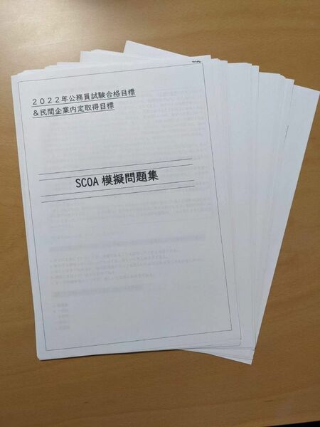 【(過去問含む)SCOA総合適正検査5尺度】模擬問題集(全120問)