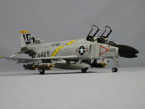  Tamiya 1/48 F-4B fan toII previous term model VF-84jo Lee Roger s1965 painted final product 