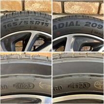 ☆綺麗　スズキ純正　MH55S ワゴンR カスタムZ 165/55R15 イボ有りタイヤ深溝☆ 手渡し可　スティングレー　スペーシア　ハスラー_画像10