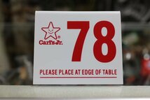 カールスジュニア 番号札 Carl's Jr. Table Tent Number [78] テーブルテントナンバー ローライダー インパラ USDM LOWRIDER IMPALA_画像1
