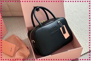 ★極美品★MIUMIU ボウリングブリーフケースショルダーバッグ #6244167