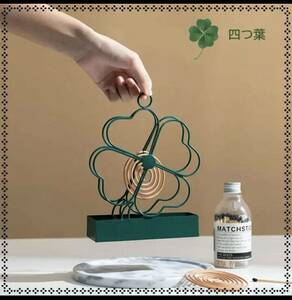 1 jpy ~[153] mosquito repellent incense stick holder stylish hanging lowering 4 leaf. clover outdoors camp 