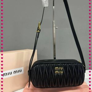 ★極美品★MIUMIU ブラック 2way ショルダーバック ミュウミュウ #6245065の画像1