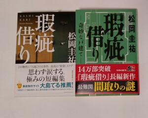 松岡圭祐「瑕疵借り」講談社文庫、「瑕疵借り-奇妙な戸建て」 角川文庫　２冊セット