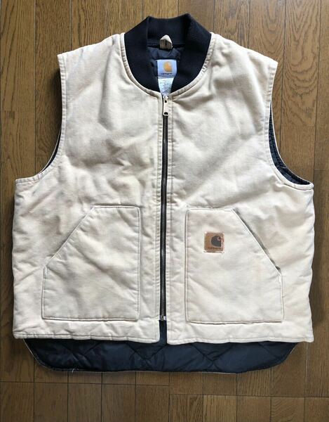 USA製 希少モデル カーハート Carhartt ベスト ダック carhartt ダックベスト ワークベスト アメカジ　ストリート　XL