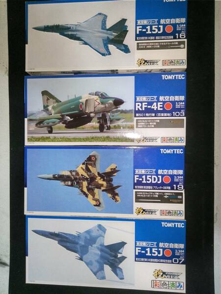 TOMYTEC トミーテック 航空機シリーズ 技MIX 4点セット RF-4E AC103 F-15J AC07 F-15DJ AC19 F-15J AC16 アグレッサー090号