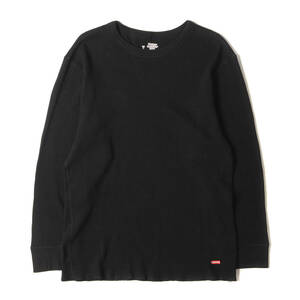 Supreme シュプリーム Tシャツ サイズ:XL Hanes ヘインズ サーマル ロングスリーブTシャツ Thermal Crew 1 Pack ブラック 黒 トップス