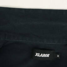 X-LARGE エクストララージ シャツ サイズ:M ゴリラロゴ ワッペン オープンカラー 半袖 ワークシャツ ネイビー トップス カジュアルシャツ_画像7