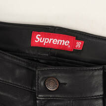 Supreme シュプリーム パンツ サイズ:36 22AW ラムスキン レザーパンツ Leather 5-Pocket Jean ブラック 黒 ボトムス ズボン_画像3