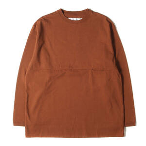 【新品】EEL イール Tシャツ サイズ:M / 22SS ユルリ ロングスリーブTシャツ Yururi Tee L/S / トップス 長袖 カットソー ブラウン 日本製