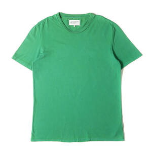 Maison Martin Margiela メゾンマルタンマルジェラ Tシャツ サイズ:50 / 14SS ソリッド クルーネック Tシャツ グリーン / イタリア製
