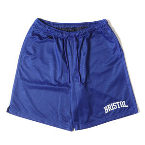 F.C.Real Bristol エフシーレアルブリストル パンツ サイズ:L アーチロゴ メッシュジャージ ショーツ MESH SHORTS ブルー ショートパンツ