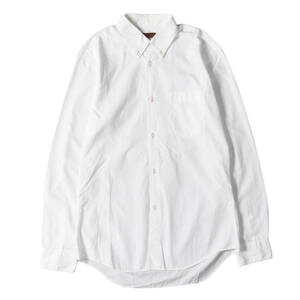 COMME des GARCONS HOMME DEUX シャツ サイズ:S 08SS コットンブロード カラーボタンホール ボタンダウン ドレスシャツ ホワイト