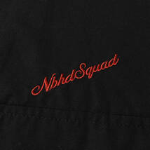 美品 NEIGHBORHOOD ネイバーフッド シャツ サイズ:L 20SS ロゴ 刺繍 T/C 半袖 ワークシャツ CLASSIC WORK / EC-SHIRT . SS ブラック 黒_画像4
