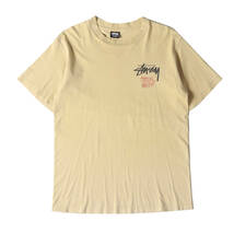 STUSSY ステューシー Tシャツ サイズ:M 80s OLD STUSSY 黒タグ FeeLIN IRIe ラスタライオン Tシャツ USA製 ベージュ 80年代 ヴィンテージ_画像2