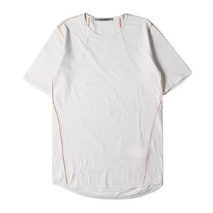 新品同様 D.HYGEN ディーハイゲン Tシャツ サイズ:2 23SS ステッチ デザイン ソフト コットン ジャージー Tシャツ ライトグレー 日本製