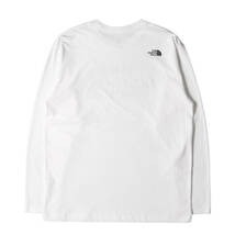THE NORTH FACE ノースフェイス Tシャツ サイズ:XL ブランドロゴ ロングスリーブTシャツ ホワイト トップス カットソー 長袖 アウトドア_画像2