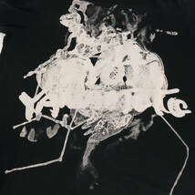 Yohji Yamamoto(Ys) ヨウジヤマモト Tシャツ サイズ:3 18SS グラフィック ロゴ バインダーネック 半袖Tシャツ ブラック 黒 日本製_画像4