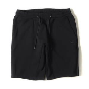 美品 1piu1uguale3 パンツ サイズ:5 23SS サイド ロゴ ライン ワイド ショーツ PREMIUM WIDE SHORTS ショート パンツ ブラック 日本製