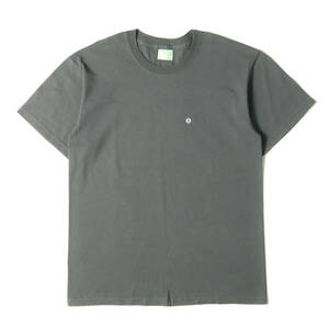 GOOD ENOUGH グッドイナフ Tシャツ サイズ:M 00s GOODENOUGH UK フラワーロゴ クルーネック 半袖 Tシャツ チャコール 00年代 アーカイブ
