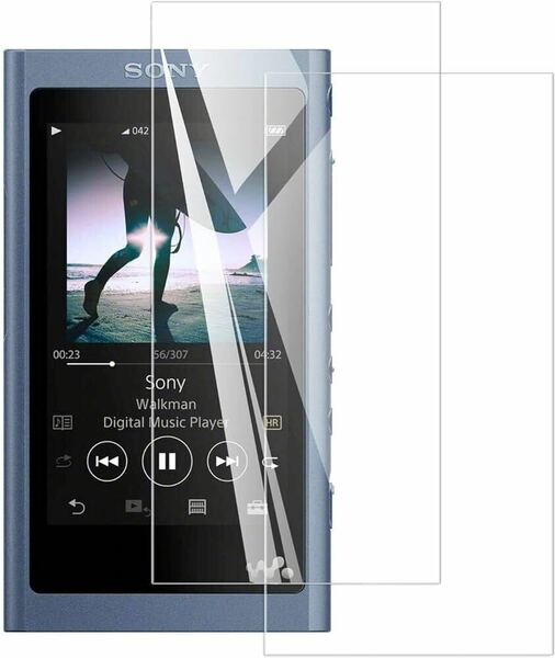 送料無料 SONY Walkman A50 ガラスフィルム 強化ガラス 旭硝子製 Walkman NW-A50 NW-A55 NW-A55HN NW-A55WI NW-A56HN NW-A57 2枚セット