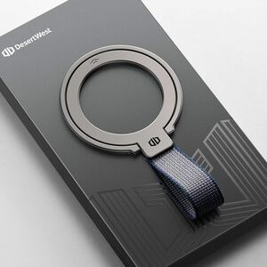 送料無料 スマホリング magsafe対応マグセーフリング バンカーリング 【耐久性強化版 】 iphoneリング マグネット式 携帯リング DesertWest