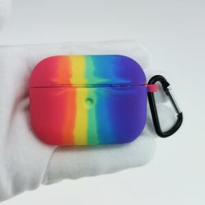 ★ AirPods Pro シリコンケース [12] レインボー (5)