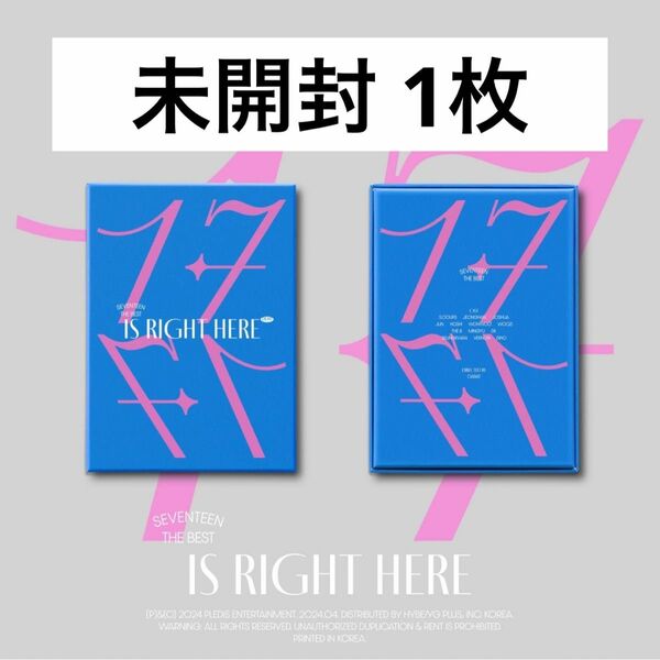 seventeen right here ベストアルバム DEAR ver (CARAT盤) 未開封 1枚 トレカ