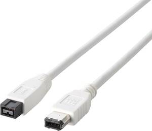  Elecom FireWire кабель (IEEE1394b 9pin to 6pin) 1m IE-961WH