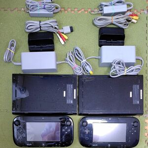 WiiU　ゲームパッド　本体　一式　2台　セット Nintendo Wii U ブラック kuro ニンテンドー