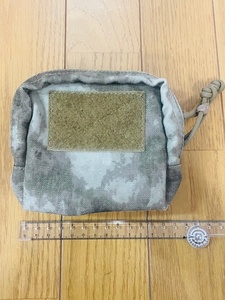 廃番　 Volk Tactical Gear 　VOLK SMALL UTILITY POUCH A-TACSカラー　ボルクタクティカルギア 　小型ポーチ　 サバゲー ミリタリー