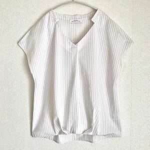 ユナイテッドアローズ UNITED ARROWS GREEN LABEL RELAXING ストライプスキッパーフレンチカットソー