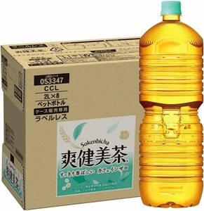 CCL.. beautiful tea label less 2LPET×8ps.@ disaster prevention strategic reserve preliminary stock water minute .. tea PET bottle bulk buying 