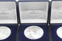 アメリカ　記念コイン 銀貨 記念硬貨 シルバー SILVER 四本セット　綺麗な状態_画像3