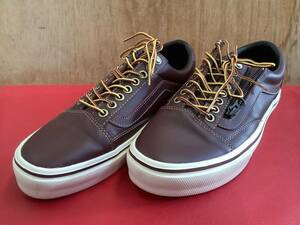 VANS スニーカー　580671-0002 US9 27cm 茶色　ジッパー付き　未使用保管品