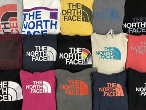 USA古着卸 ノースフェイス パーカー 15枚セットまとめ売り 1円スタート 卸売り アメリカ古着 THE NORTH FACE ロゴプリントミックス