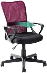 【リニューアルでより頑丈に】アイリスプラザ オフィスチェア 椅子 イス 肘つき メッシュ 通気性 クッション性 腰サポートバー 無