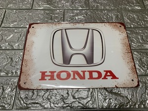 ブリキ看板 20×30cm HONDA ホンダ アメリカンガレージ アンティーク 雑貨 ★TINサイン★