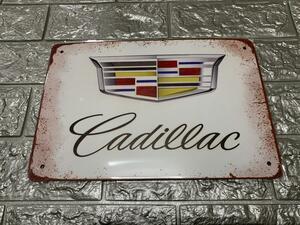 ブリキ看板 20×30cm キャデラック Cadillac アメリカンガレージ アンティーク 雑貨 ★TINサイン