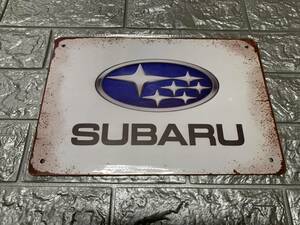 ブリキ看板 20×30cm スバル SUBARU アメリカンガレージ アンティーク 雑貨 ★TINサイン★