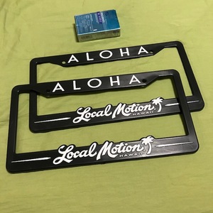2枚セット　ALOHA　ローカルモーション Local Motion　ナンバーフレーム ハワイ HAWAII　HDM　USDM