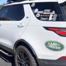 アフターザランドローバーエクスペリエンス★ラウンド小★ステッカー★ディスカバリー ディフェンダー After the land rover experience_画像6