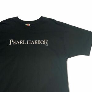 希少 00s ビンテージ FRUIT OF THE LOOM ボディ PEARL HARBOR プリントTシャツ パールハーバー フルーツオブザルーム 映画T ムービー