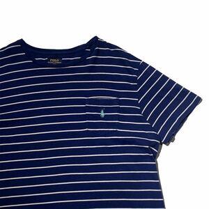 Polo Ralph Lauren ボーダー柄 Tシャツ ポロラルフローレン ネイビー ホワイト 半袖