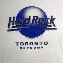 Hard Rock Cafe プリントTシャツ FRUIT OF THE LOOM ボディ ハードロックカフェ TRONTO フルーツオブザルーム トロント ホワイト_画像5