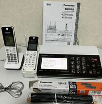 Panasonic パナソニック デジタル コードレス 普通紙 ファクス KX-PD102DL-W 子機1台付 おたっくす パーソナルファクス 電話機 FAX _画像8