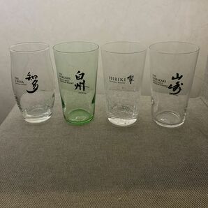 サントリー 響・山崎・白州・知多　タンブラー 各1個　合計4個　320ml/340ml/335ml