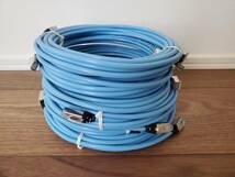 ☆★ 高品質 10Gbps伝送対応 CAT6A LANケーブル 5m × 6本 水色 (新品) ★☆_画像1