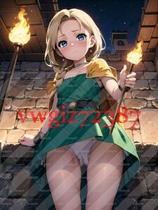 AN-799 1G ビアンカ 幼少期 ドラクエ5 ドラゴンクエスト 同人 ポスター A4サイズ アニメ 高品質 anime 美少女 イラストアートポスター